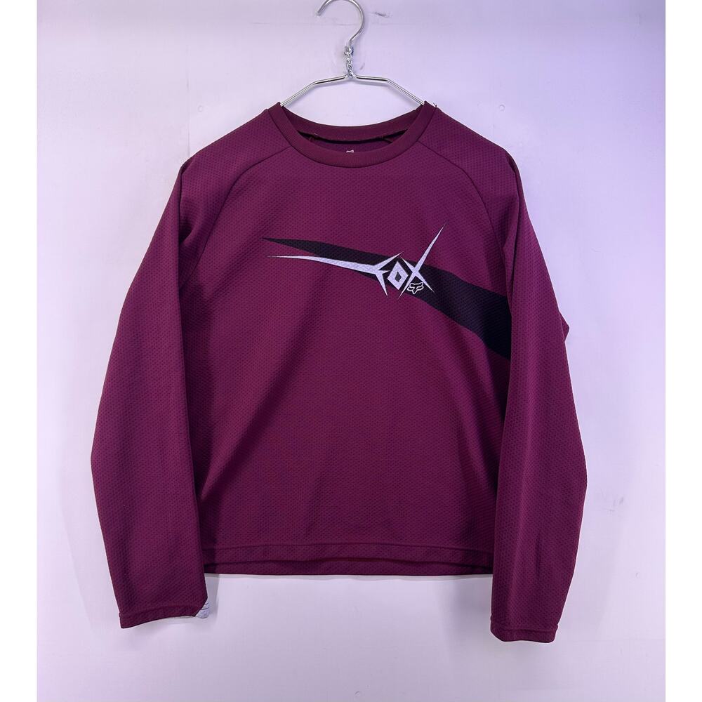 Fox Burgundy Longsleeve Shirt Size XL womens